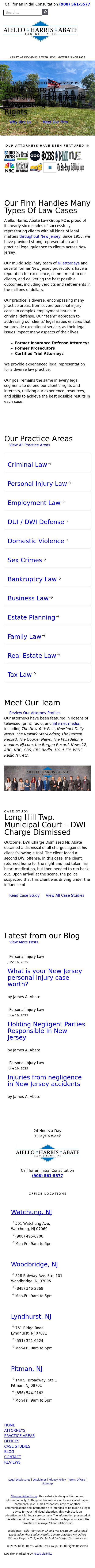 Aiello, Harris, Marth, Tunnero, Pastor & Schiffman, PC Attorneys At Law - Bridgewater NJ Lawyers